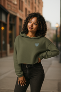 Valkon essentiële cropped hoodie